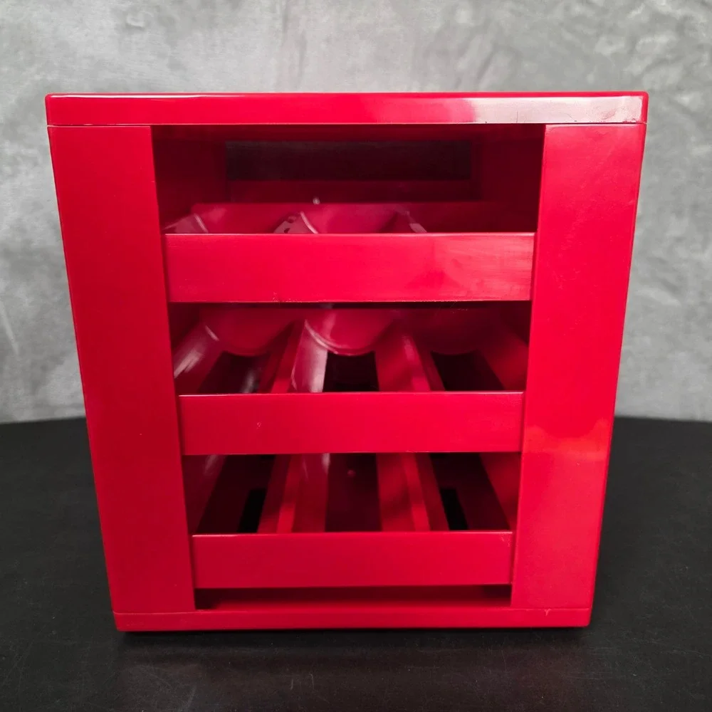 YouCopia SpiceStack 18-Bottle Spice Rack 3-Drawer Red Good Kitchen Utility Meal
